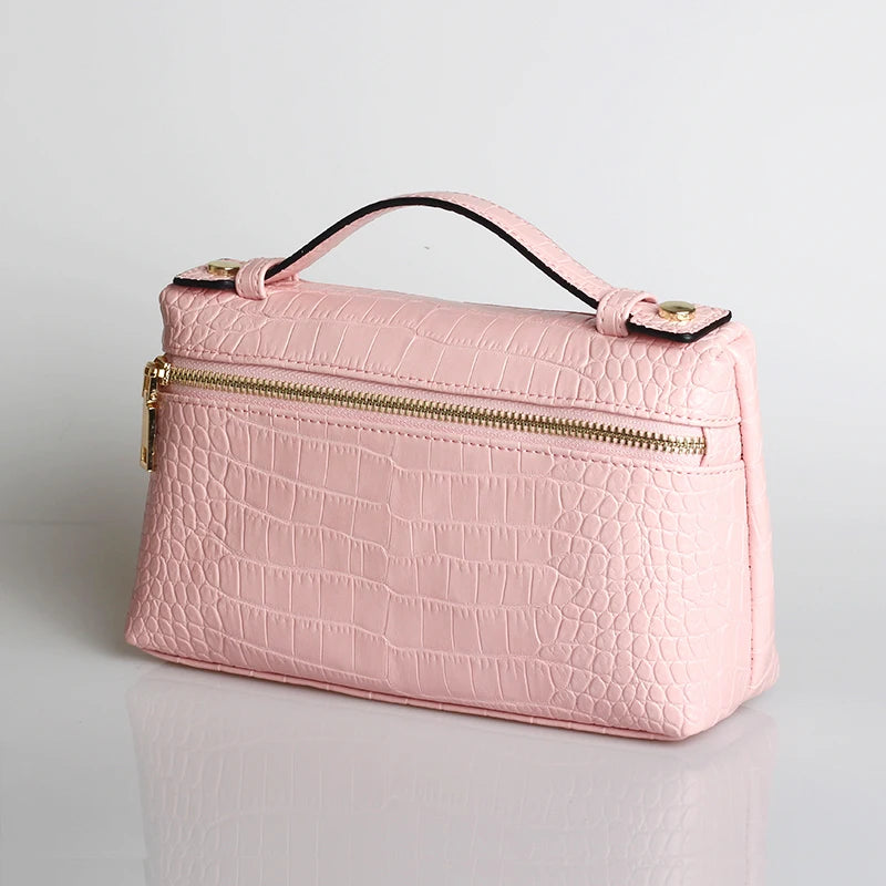 EtherealBe Luxurious Faux Crocodile Makeup Bag