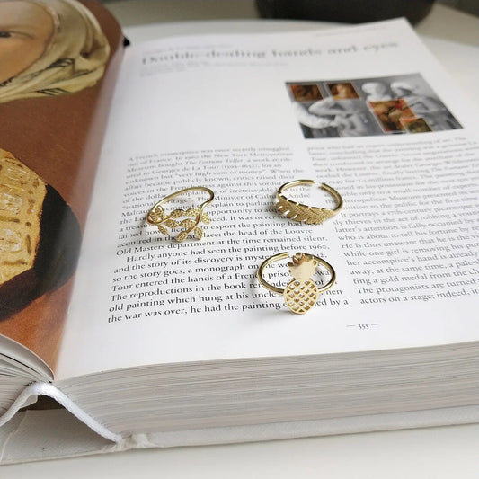 925 Sterling Silver European Simple Fruit Pineapple Leaf Malt Ring Women Classic Fashion Jewelry Girlfriend Gift