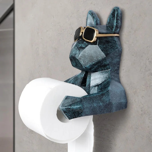 animal tissue box Statue Figurine Hanging toilet paper holder Washroom Wall Home Decor Roll Paper Tissue Box Holder Wall Mount