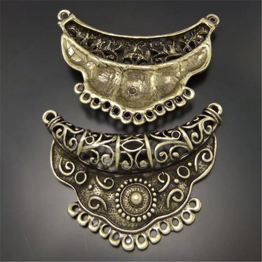 GraceAngie 3pcs Antiqued Style Bronze Tone Alloy Fashion Charm Connector Decor Jewelry AccessoriesHot 63*44mm 03160