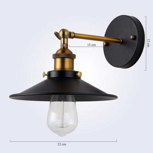 American vintage wall lamp indoor lighting bedside lamps wall lights for home diameter 22cm 110V/220V E27
