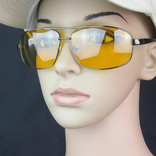 Fashion Anti Glare Vision Driver Safety Women's Sunglasses Yellow Night Car Driving Glasses high quality Eyewear vintage for men