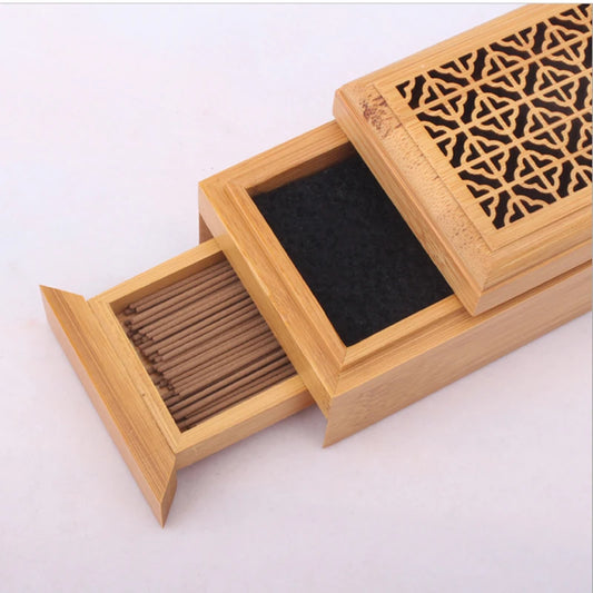 Nautal Bamboo Incense Burner Holder for Incense Stick Incense Coil Living Room Office Reading Room Home Decor Free Shipping