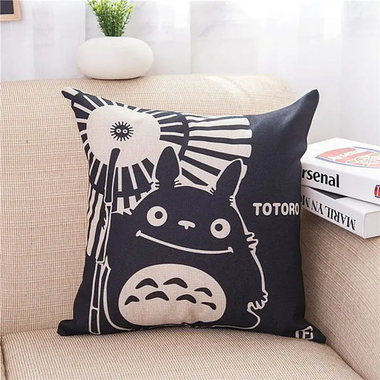 2021 Cotton Linen Pillow Totoro Pillow case Cartoon Home Decorative Pillows