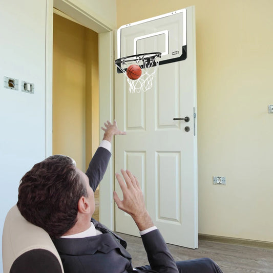 Children Kids Hanging Basketball Hoop Indoor Door Wall Mounted Mini Basket Ball Board Toy Set with Pump Boys Gift