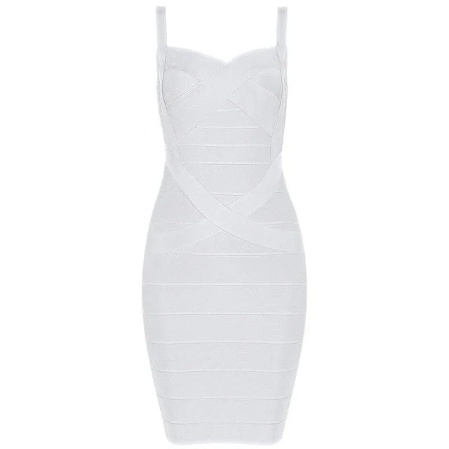 Women'S Sexy Bandage Dresses Christmas Autumn Sleeveless Spaghetti Belt Stretching Fitness Club Party Dress Mini Bodyconvestodos