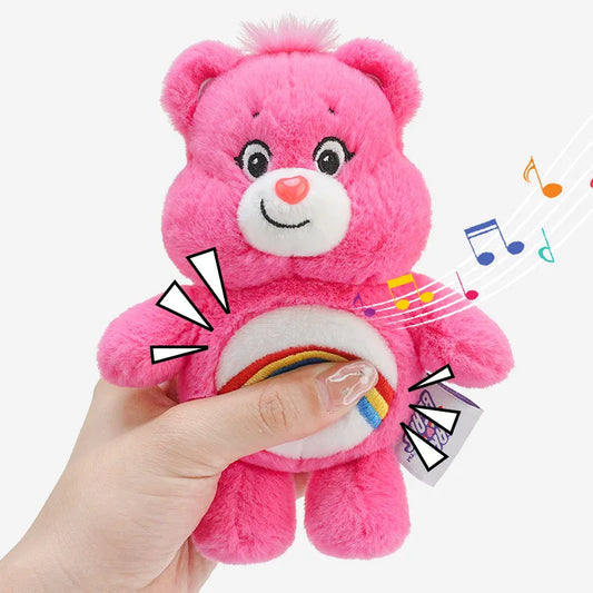 Care Bears Plush Kawaii Carebears Rainbown Bear Plush Anime Hobby Toy Keychain Bag with Sound Dolls Christmas Birthday Gifts