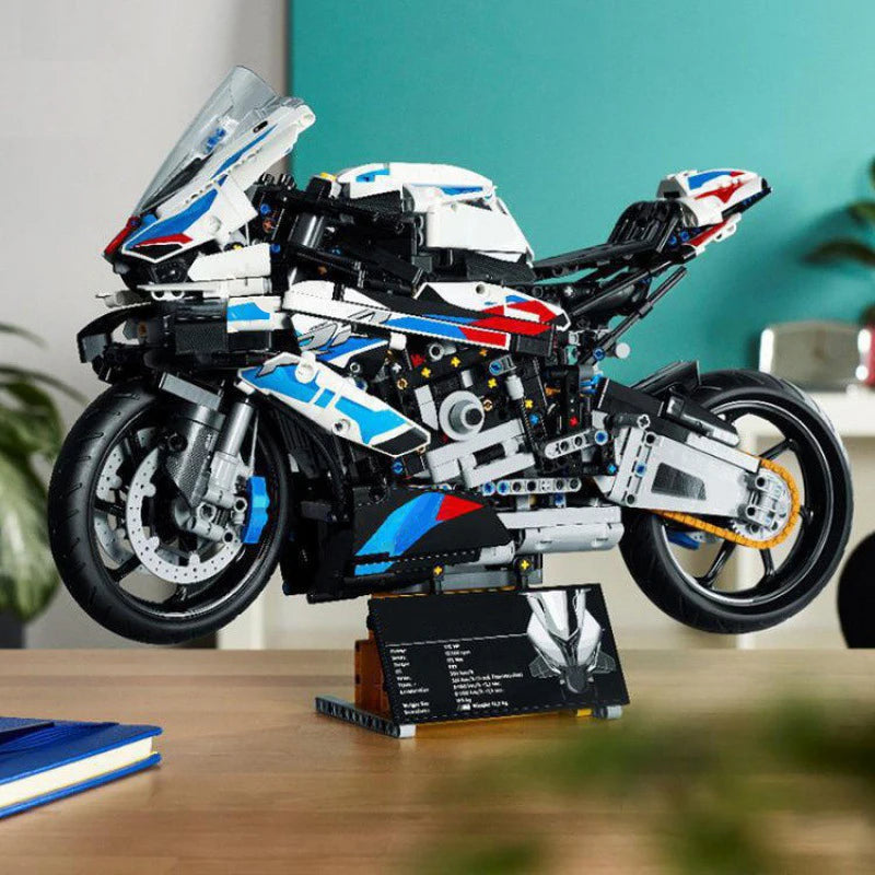 42130 Motorcycle 1000 RR Model Building Blocks Set, 1920 Pieces Bricks, MOC Toys Christmas and Easter Gift for Kids Or Adult