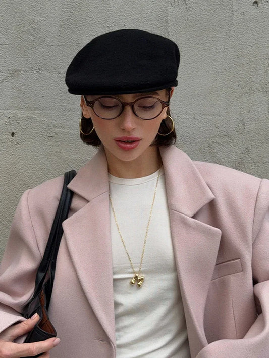 Single Breasted Women 's Winter Jacket Elegant Laple Pockets Thicken Full Sleeve Coats Female 2025 Autumn Winter Woman clothes