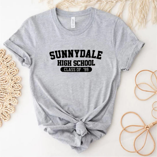Sunnydale High School Class of '99 T Shirt Buffy The Vampire Slayer Shirt Aesthetic Sunnydale Tee Unisex Short Sleeve Tops