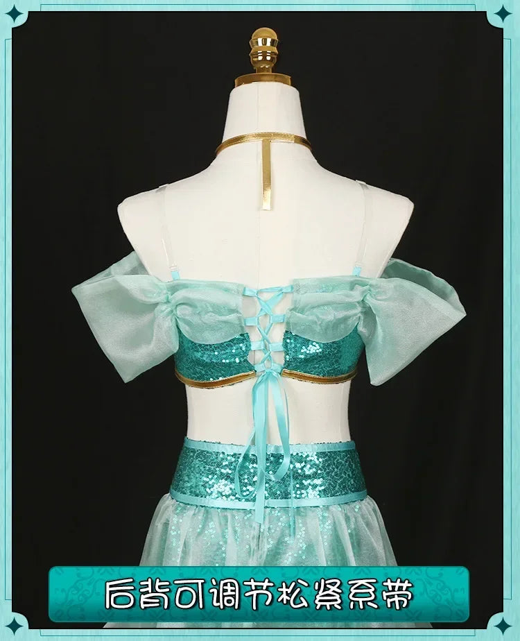 Cosplay Costumes, Adult Performance Costumes, Christmas Ladies' Birthday Parties, Carnival Jasmine Princess Dresses