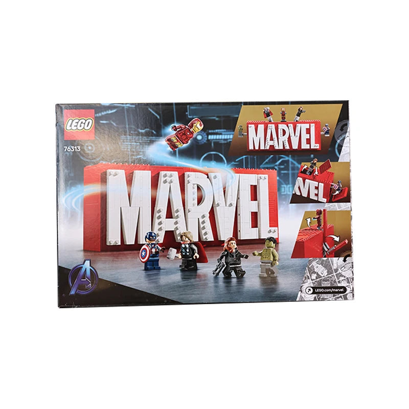 Lego 76313 Marvel Logo and Minifigure Marvel Series 2025 New Educational Building Blocks