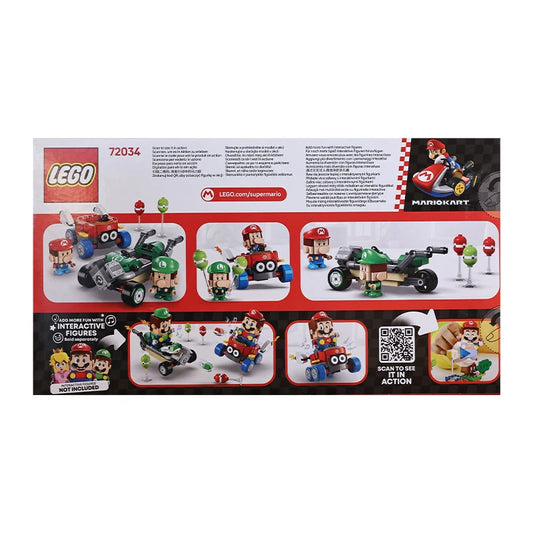 Lego 72034 Mario Kart Mario Baby Vs Luigi Baby 2025 New Building Blocks