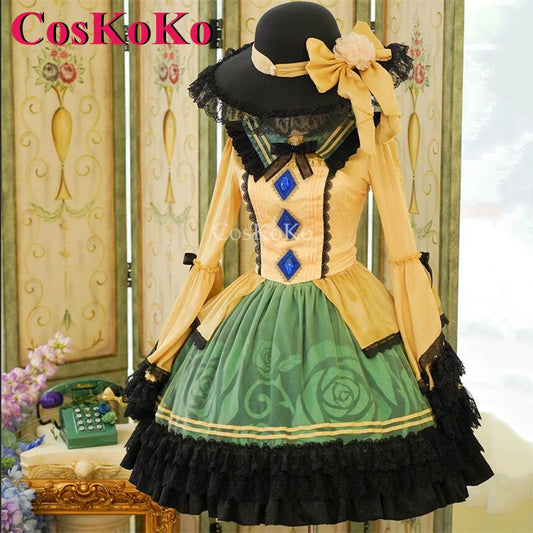 CosKoKo Komeiji Koishi Cosplay Touhou Project Costume Elegant Gorgeous Sweet Formal Dress Halloween Party Role Play Clothing New
