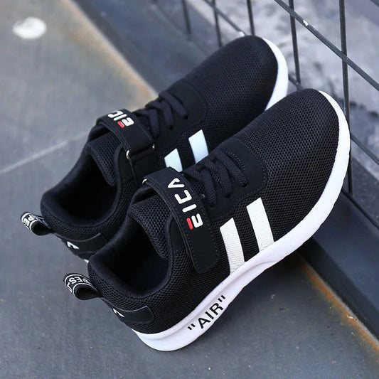 Kids Fashion Sneakers Boys Girls Tennis Shoes Mesh Breathable Running Shoes Lightweight Outdoor Children's Sports Walking Shoes