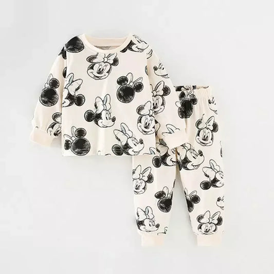 Cotton Baby Girl Sleepwear Suits Autumn Winter Newborn Underclothes 2pcs Kids Clothes Set Spring Toddler Kids Clothes Pajamas