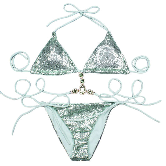 Men And Women Matching Swimsuits Sexy Sequin Bikini Women's Summer Swimsuit Split Swimsuit Bathing Suits for Boys 16-18