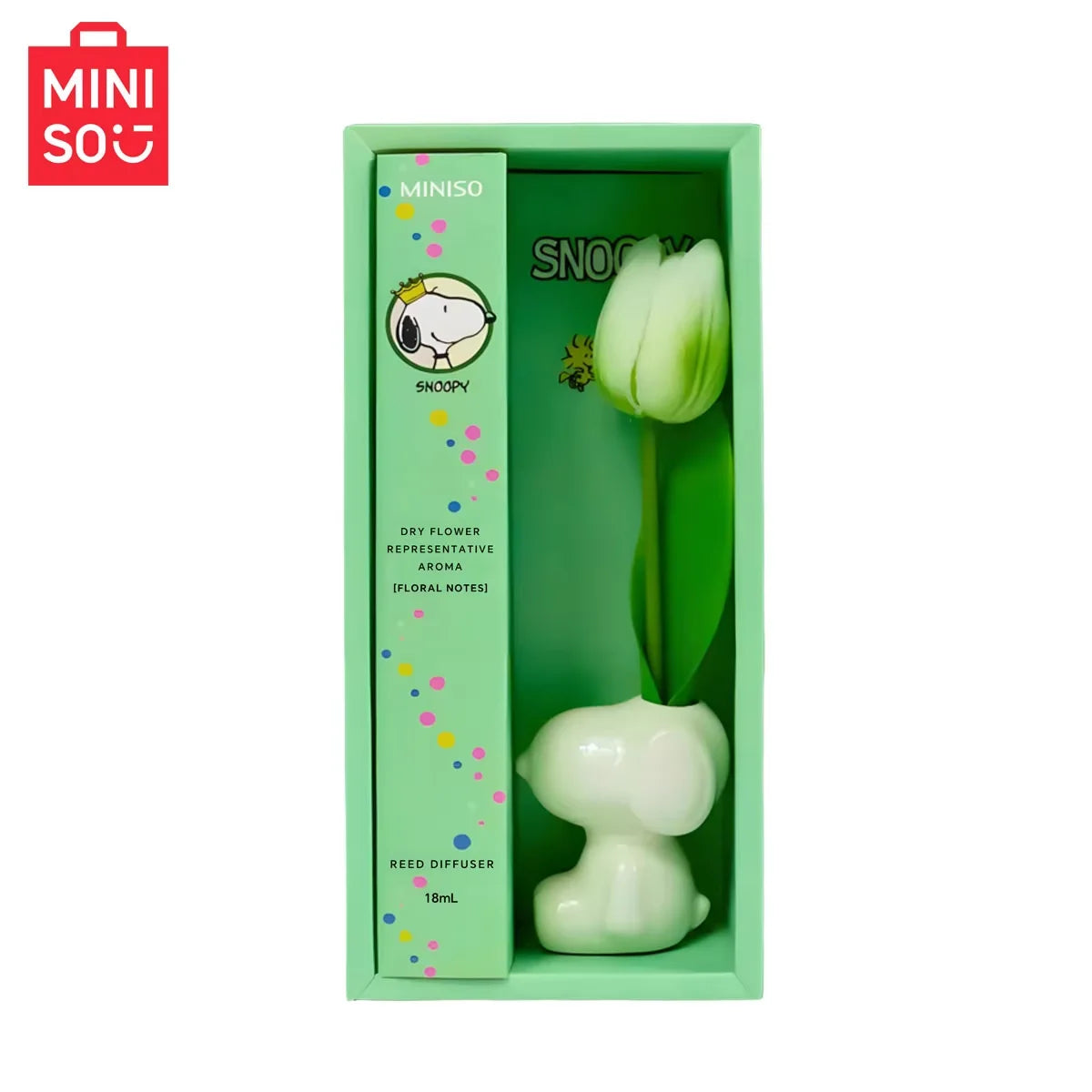 Miniso Snoopy Joint Flameless Home Fragrance Room Flameless Freesia Jasmine Fragrance Oil Diffuser Stick Home Room Air Freshener
