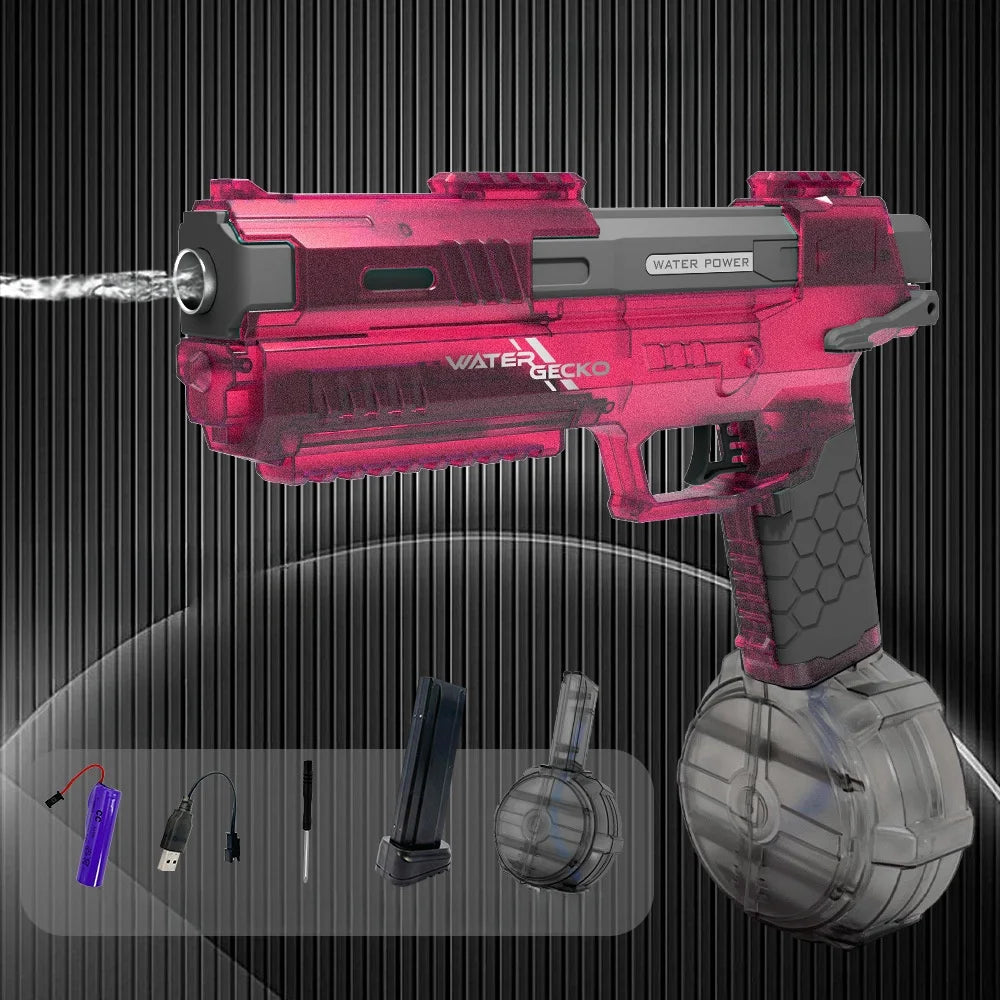 Soaker Blasters Gun For Kids Electric Water Guns Waterproof High Capacity With Drum Toy Water Squirt Summer Outdoor Toy