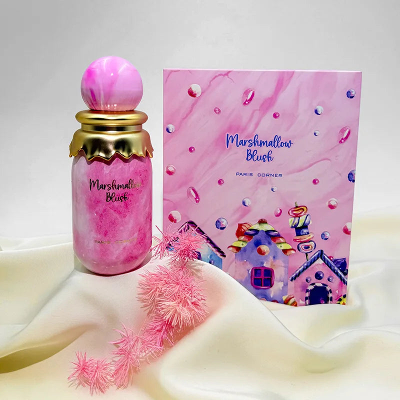 100ml Unisex Perfume Sweet Marshmallow Fruity Scent with Warm Musk Candy Notes for Girls Daily Wear Long Lasting Fragrance
