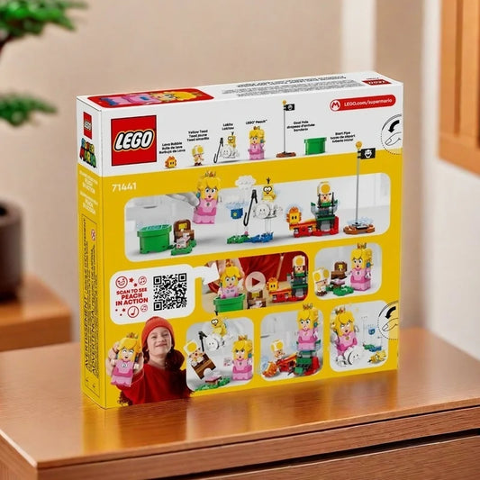 71441 LEGO Adventures with Interactive LEGO Peach ,Super Mario Playset for Kids, Yellow Toad Figure