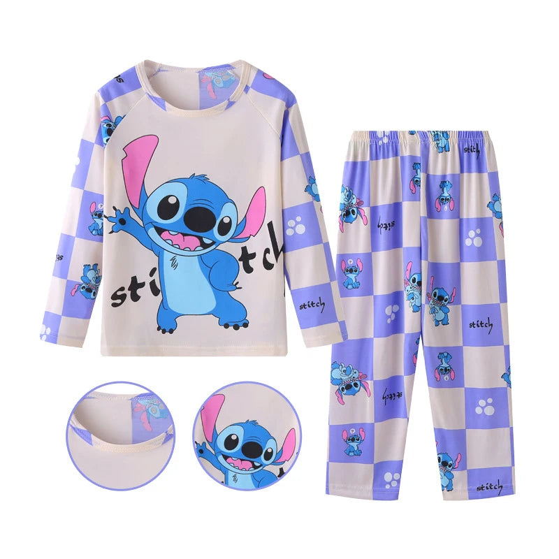 Children's Stitch pajamas set featuring a fun Stitch design in colorful patterns for comfortable sleepwear