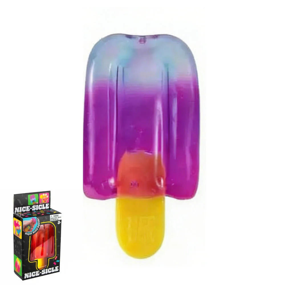 Schylling Needoh Nice Cube Sensory Nice-Sicle Stress Relief Squishy Cube Anti-Anxiety Squeeze Object For Focus ADHD Population