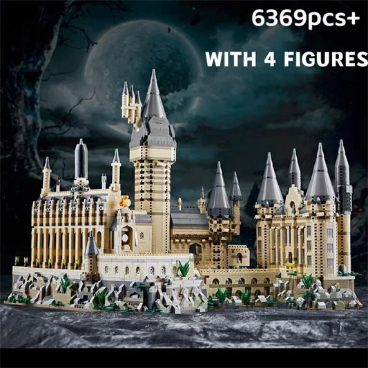 Creative Medieval Magic Castle MOC Micro Bricks School Architecture Palace Model Building Blocks Set Gifts for Kid Assembly Toys