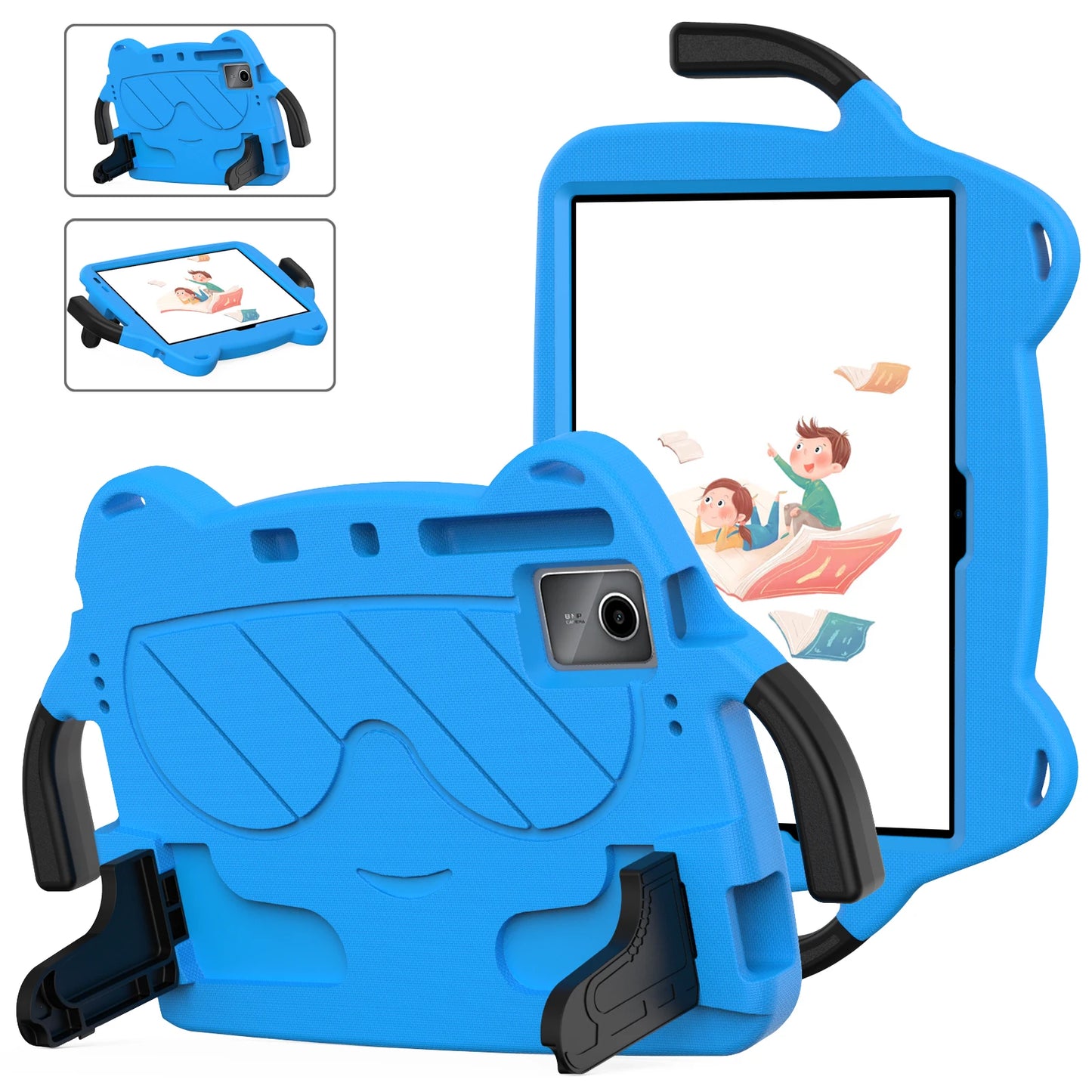 Kids EVA Case for Xiaomi Redmi Pad SE 2023 11.0 inch 23073RPBFG Bracket Stand Cartoon Tablet Cover With Hand Holder Shockproof
