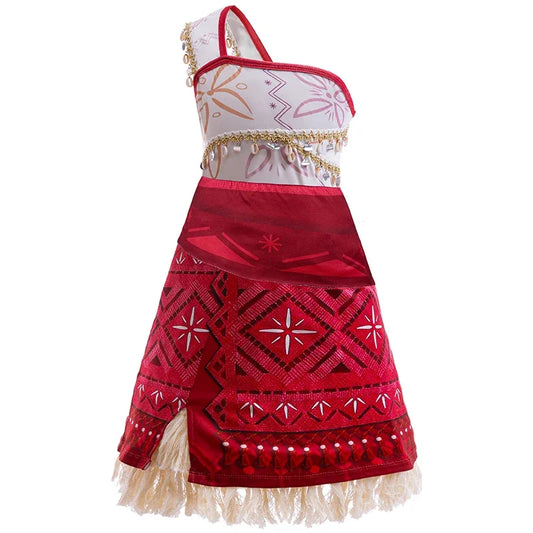 EtherealBe kids Moana 2 Halloween costume with vibrant colors and detailed designs for role play