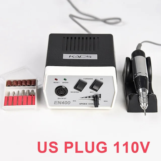 EN400 Pro Electric Nail Drill Machine Nail Art Equipment Manicure Pedicure Files Manicure accessories and tools handle Nails
