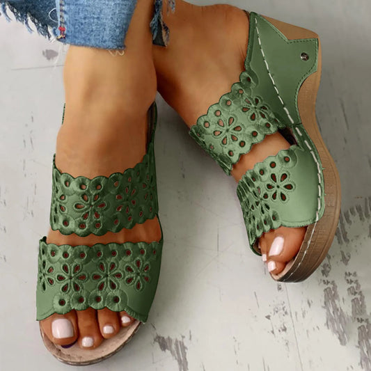 Womens Studded Sandals Size 8 Women Solid Slip On Casual Open Toe Wedges Comfortable Beach Shoes Sandals Slippers Heel Slides