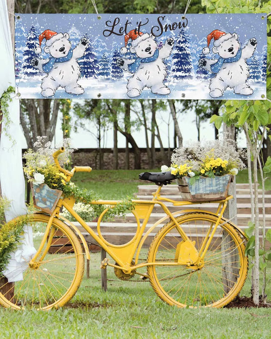 Christmas Snowflakes Decorate banners flags and commemorative days with 4 sizes to choose from customizable product patterns