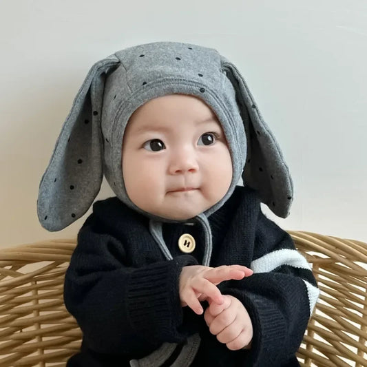 1 Piece Cute Cartoon Fashion Newborn Beanie Sweet Bear Bunny Ear Infant Baby Photography Props Hat Soft Cotton Toddler Hat