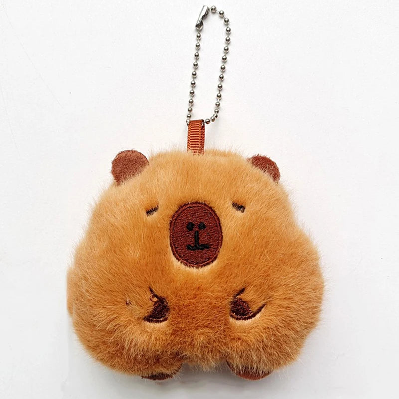 Cute Squeak Capybara Kapybara Key Chain Guinea Pig Plush Toy Pendant Backpack Charms Car Bag Decor Christmas Gift