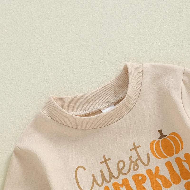 Baby Girl Boy Fall Clothes Pumpkin Sweatshirt Romper Shirt Halloween Outfit Newborn Halloween Costume