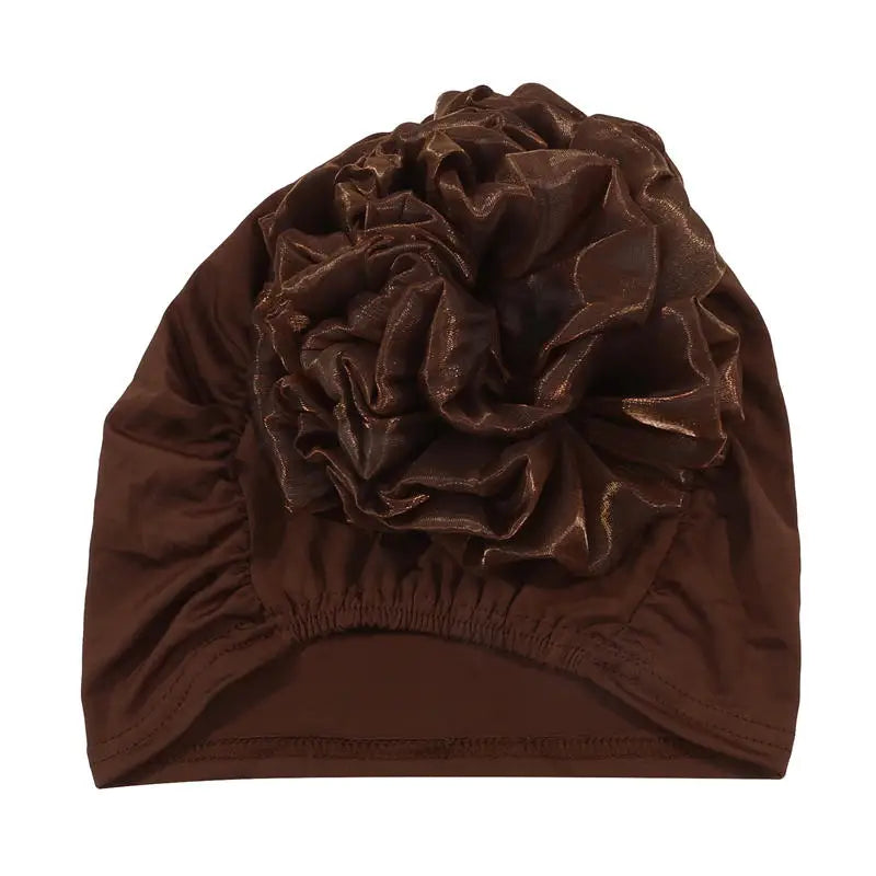 Women's Hats Spring Summer Floral Beanie Hat Muslim Stretch Turban Hat Cap Hair Loss Headwear Hijib Cap