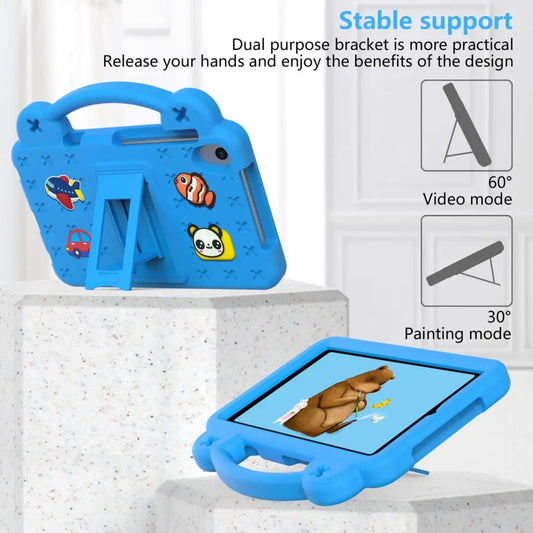 Kids Safe EVA Case for TCL Tab 8 LE 2023 Kickstand Cover For TCL Tab 8 2022 8.0 inch Model 9132G2 Tablet Shell With Handle Strap