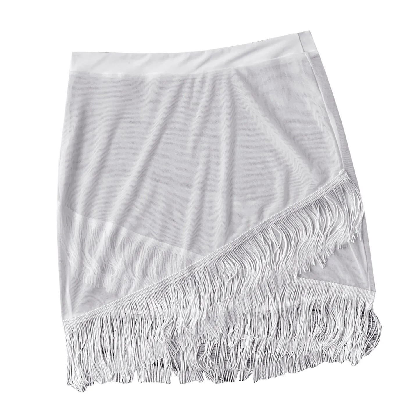 Plus Size 5XL Women Beach Bikini Cover Up Mesh Wrap Skirt Tassel Sarong Scarf Beachwear Bathing Suit Beachwear Swimsuits