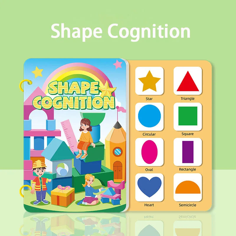 Preschool Busy Book for Toddlers Kids Early Education Montessori Toys 12 Themes Matching Quiet Books Kindergarten Learning Aids