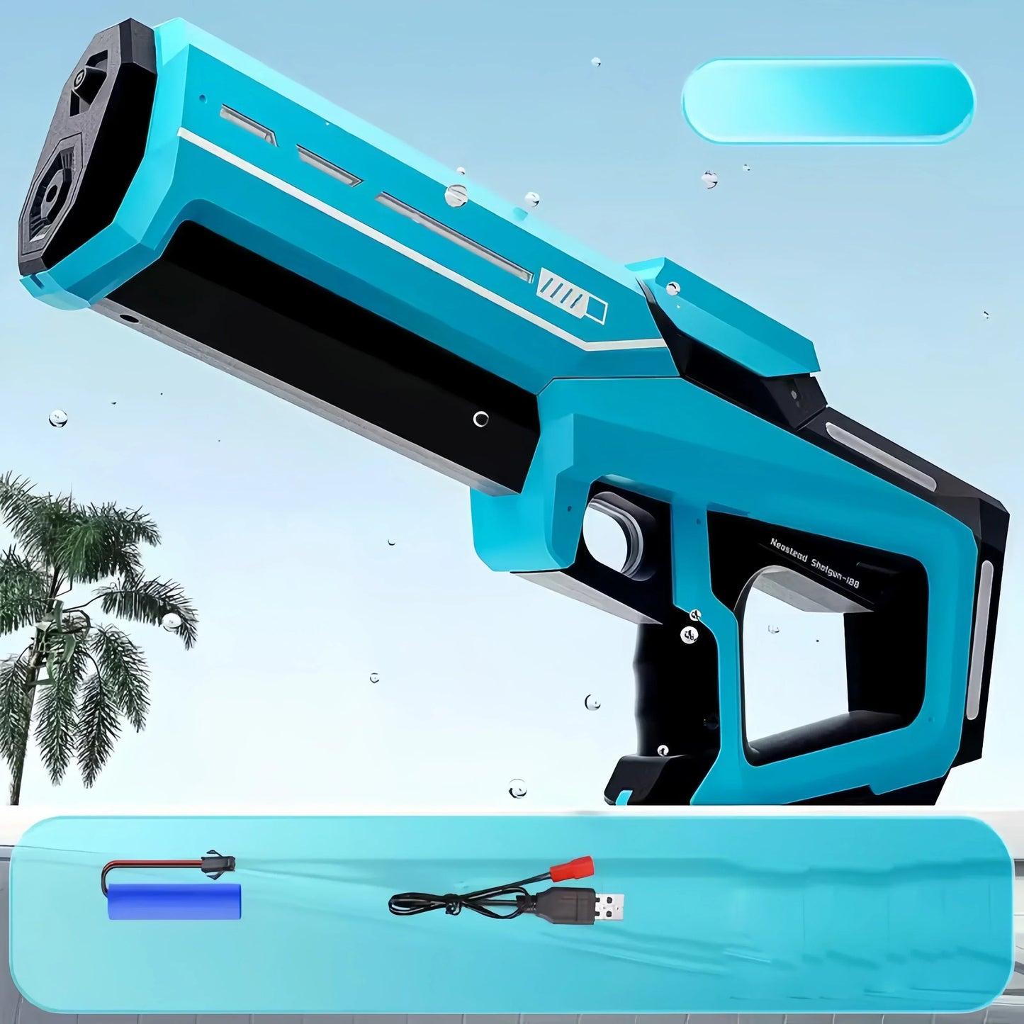 Kids Electric Water Gun Toys Summer Outdoor Beach Battle Game Full Induction Absorb Water Spray Guns for Children Gift