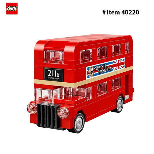 LEGO 40220 Creator Double Decker London BusBuilding Blocks Bricks Toy for Kids Children's Day Birthday Gift (118 Pieces)