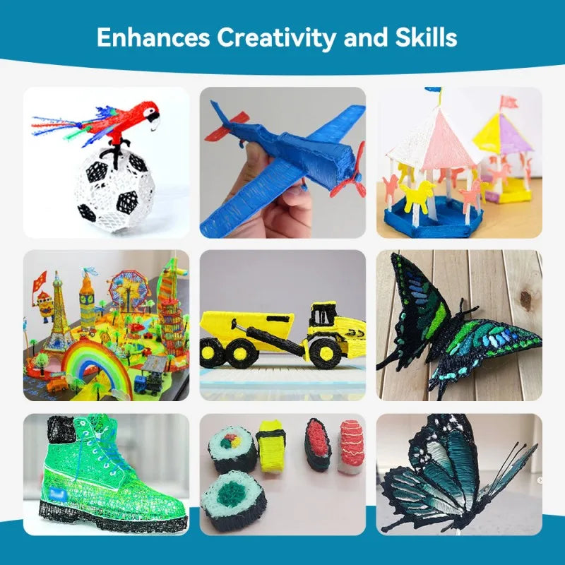 SUNLU SL-200 3D Printing Pen Support ABS/ PLA Filament 1.75MM DIY 3D Printer Materials Best Gifts for Kids & Children