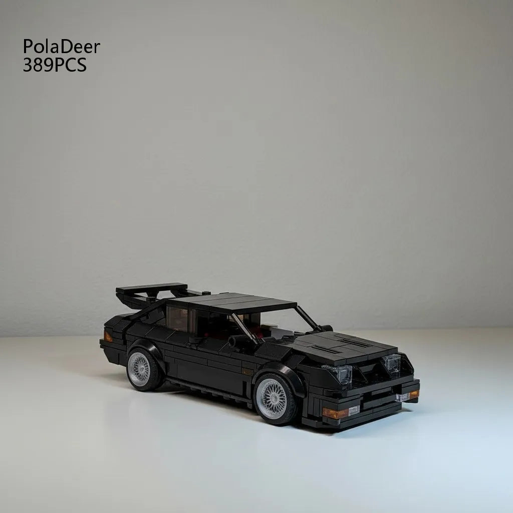 PolaDeer 389PCS MOC DIY 1986 Turbocharged racing car RS500 Building Blocks Assembly model toy brick Children's birthday gifts