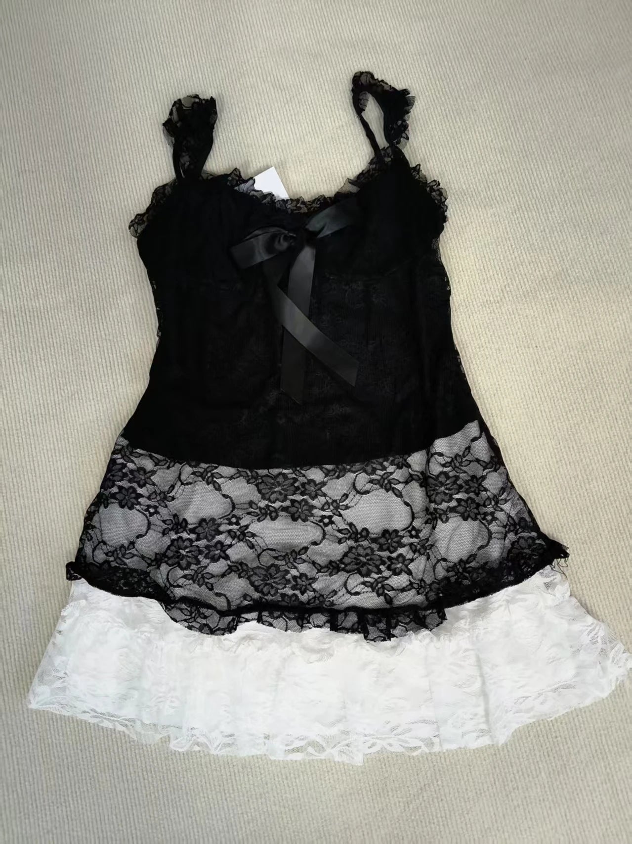 Aesthetic Vintage Lace Slim Dress Women Gothic Sexy Y2k Lace Up Cardigan Women High Street Hot Girl Off Shoulder Sling Dresses