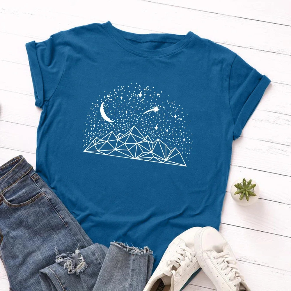 2024 Summer Women's T-shirts 100% Cotton T Shirt Fashion Graphic Woman Tshirt Short Sleeve Tee Female Oversized Tops