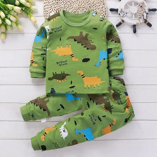Kids Clothes Children Sets Children's Clothing Boys Girls CottonAutumn winter Clothing Pants Sleepwear Christmas Gift