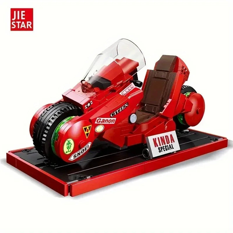 241pcs Motorcycle Building Blocks Toy, Vehicle Model Ornaments, Miniature DIY Building Blocks, Christmas Gift For Boys And Girls