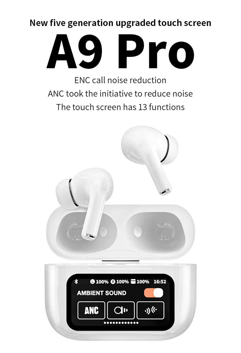 AI Earphone Sony Wireless Bluetooth Headphones AI Translator Earphones 147 Languages With Touch Screen Communication APP Control