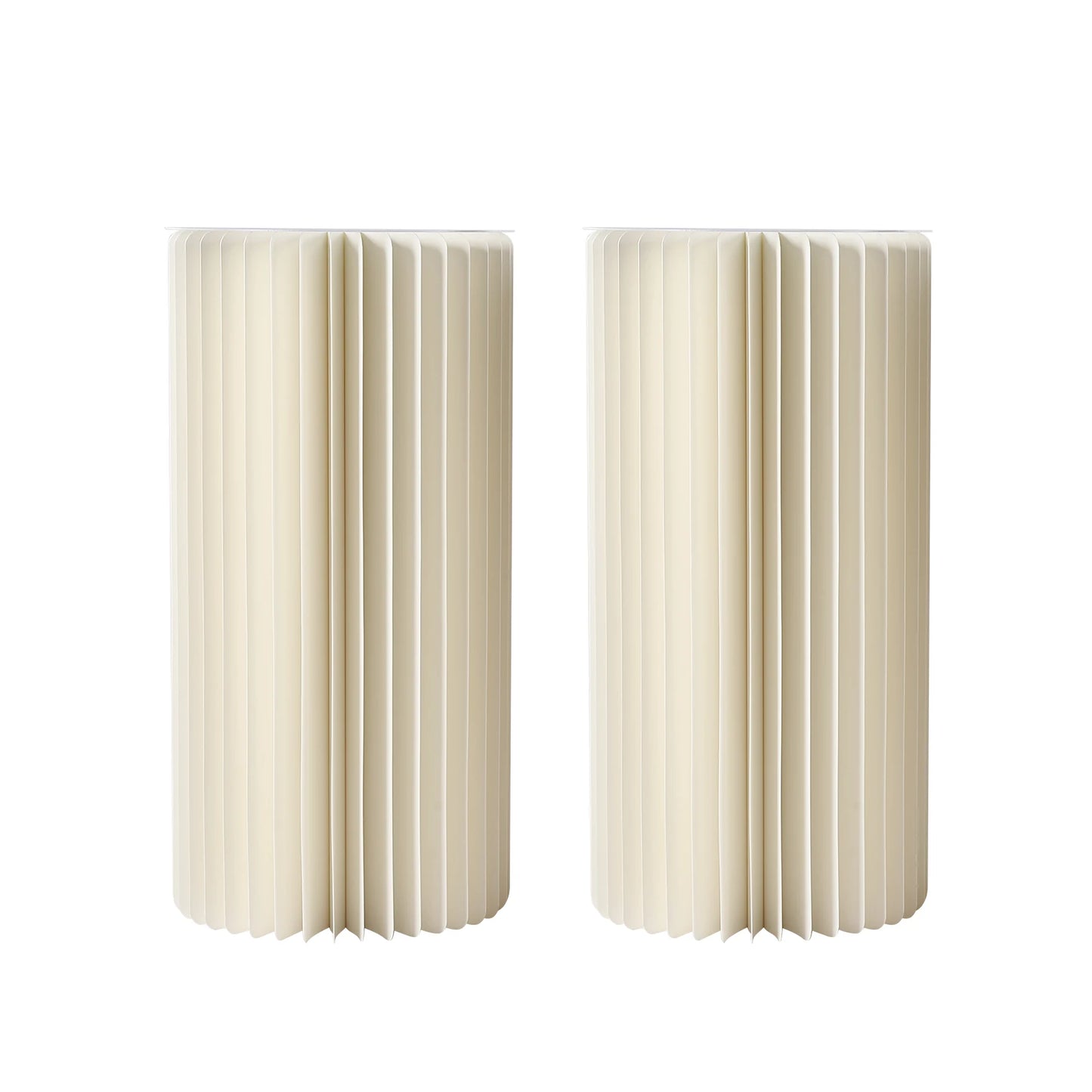 2/3/4PCS Wedding Party Flower Stand Cylinder Cardboard Centerpiece with Pvc Panels Cylinder Flowers Stand Wedding Centerpieces